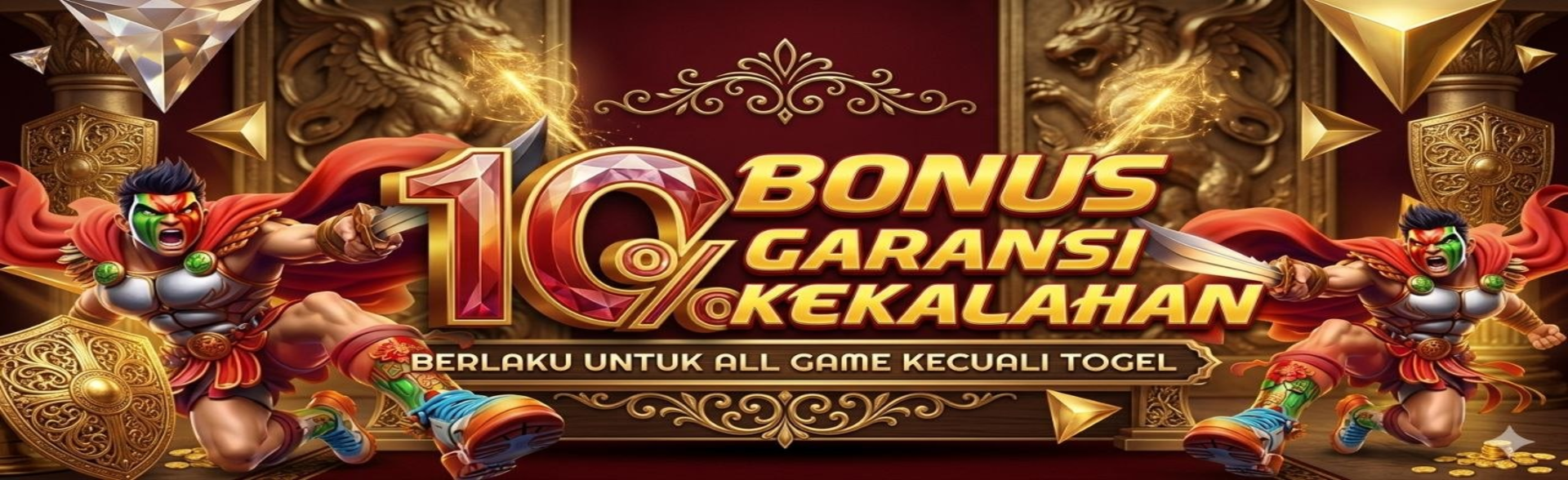 BONUS GARANSI KEKALAHAN 10 %