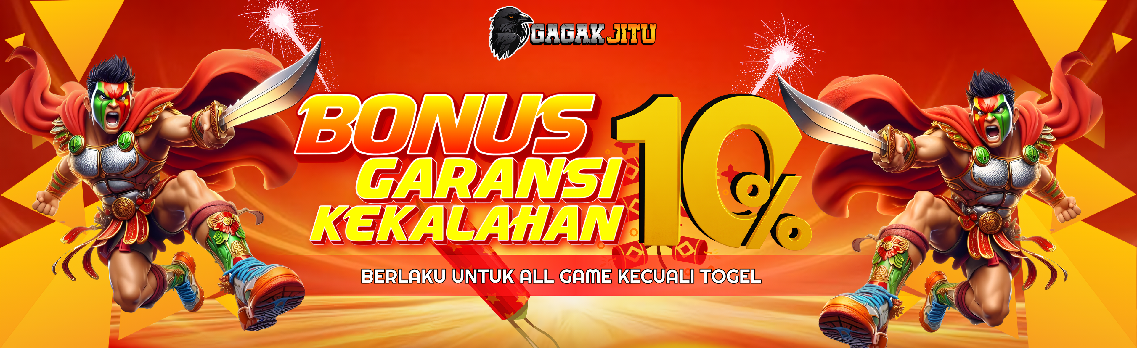 BONUS GARANSI KEKALAHAN 10 %