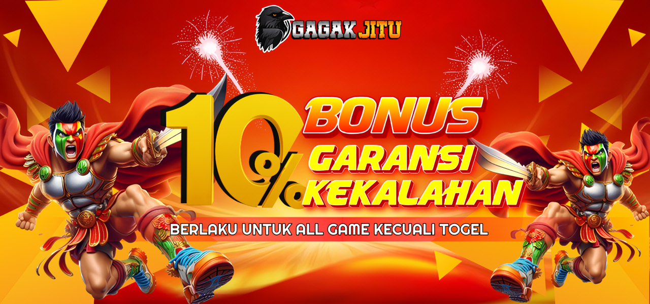 BONUS GARANSI KEKALAHAN 10 %